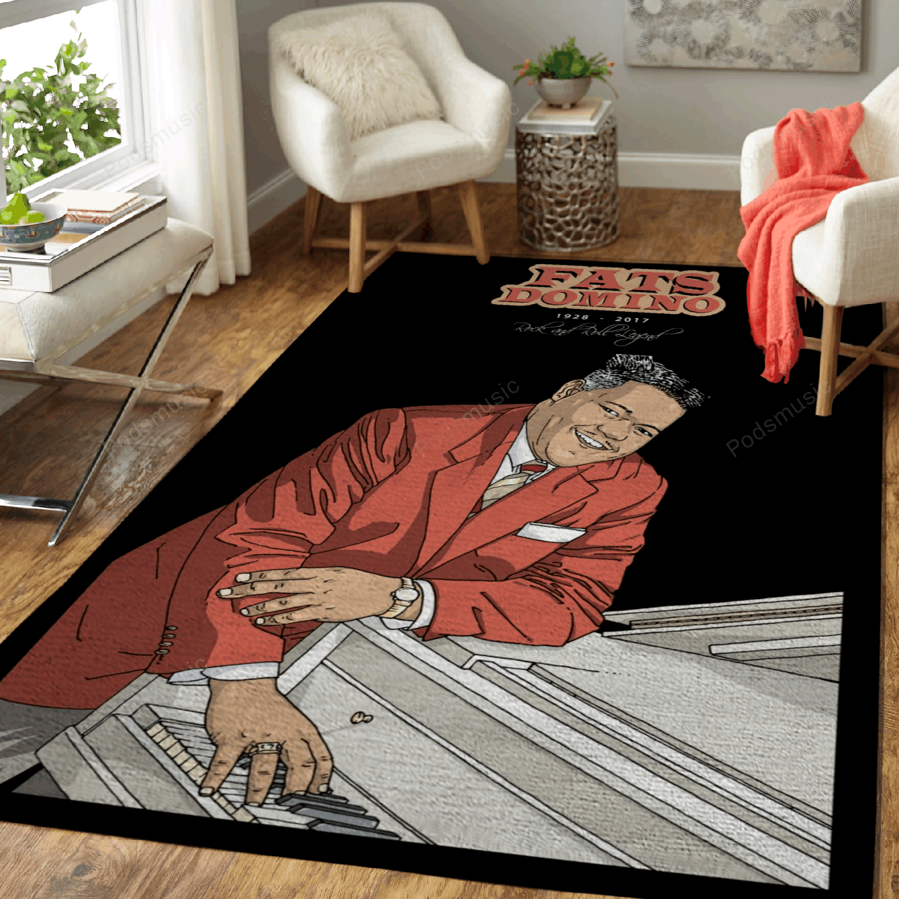 Fats Domino – Music Art For Fans Area Rug Carpet