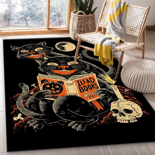 Cat Halloween Rug Bedroom CarpetRug All Over Print Logo Custom Area Rug Carpet Full Sizes Home Living Rug Carpet Decor