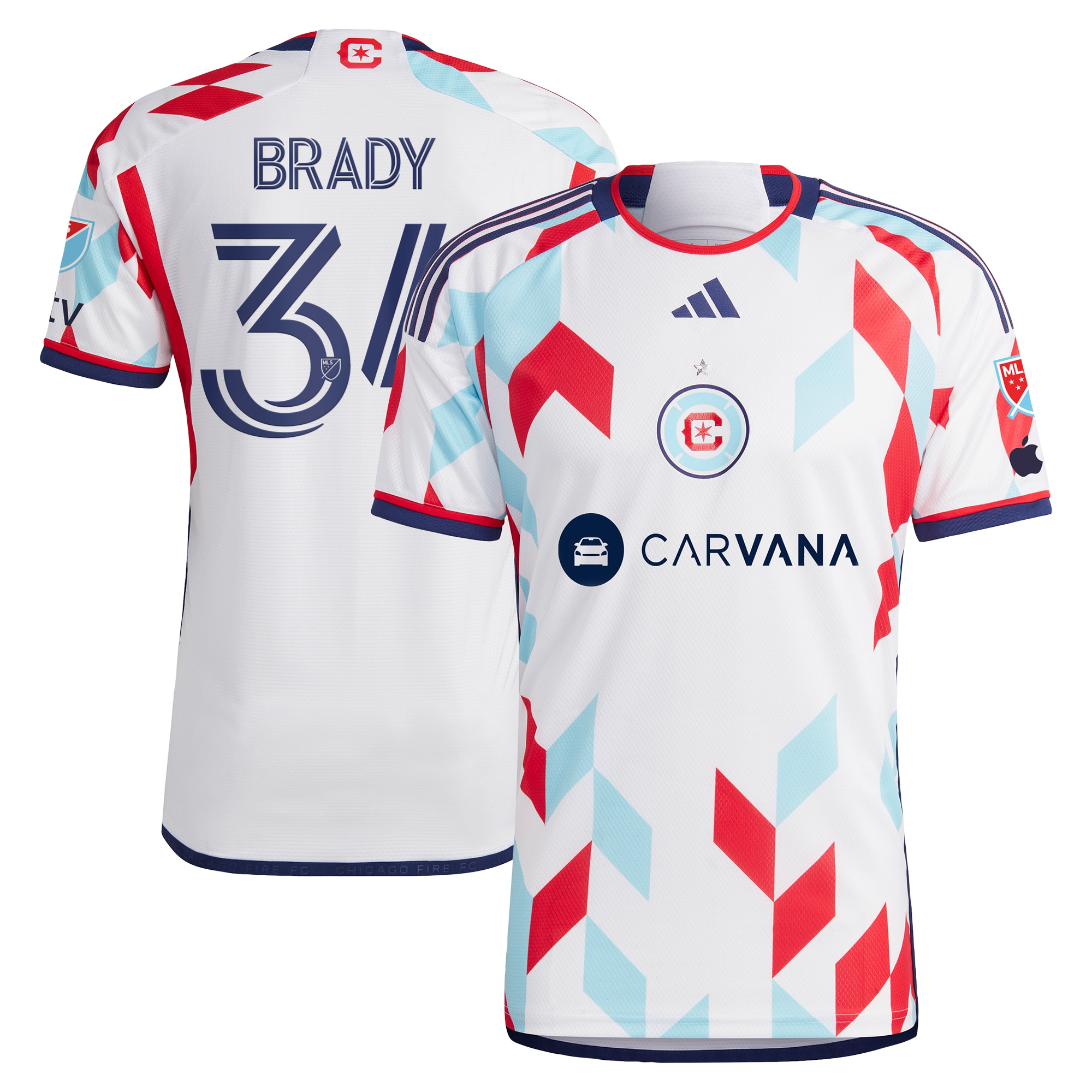 Chris Brady Chicago Fire 2024 A Kit For All Authentic Player Jersey  White