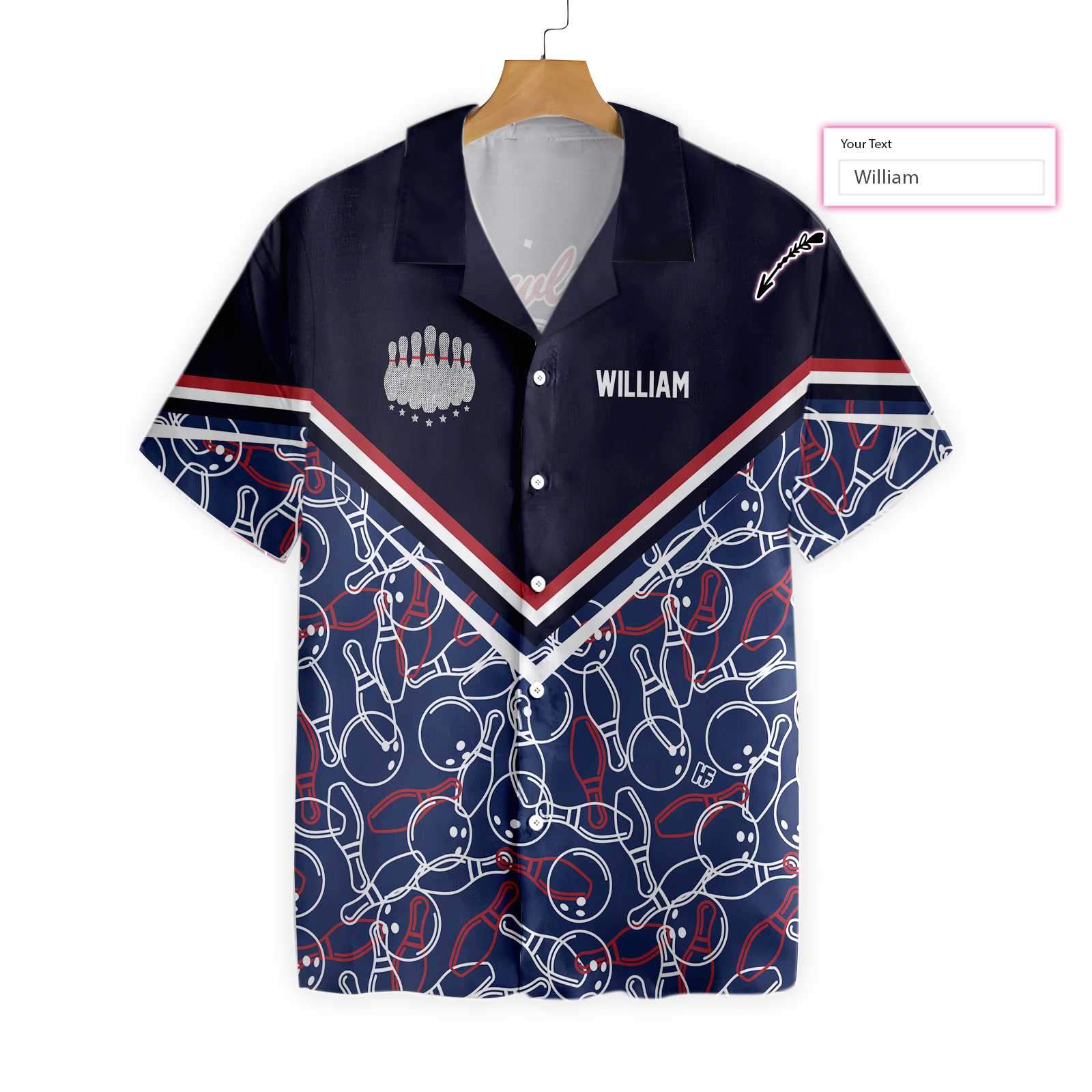 Personalized Bowling Pattern 0504 Custom Hawaii Shirt Ha24231