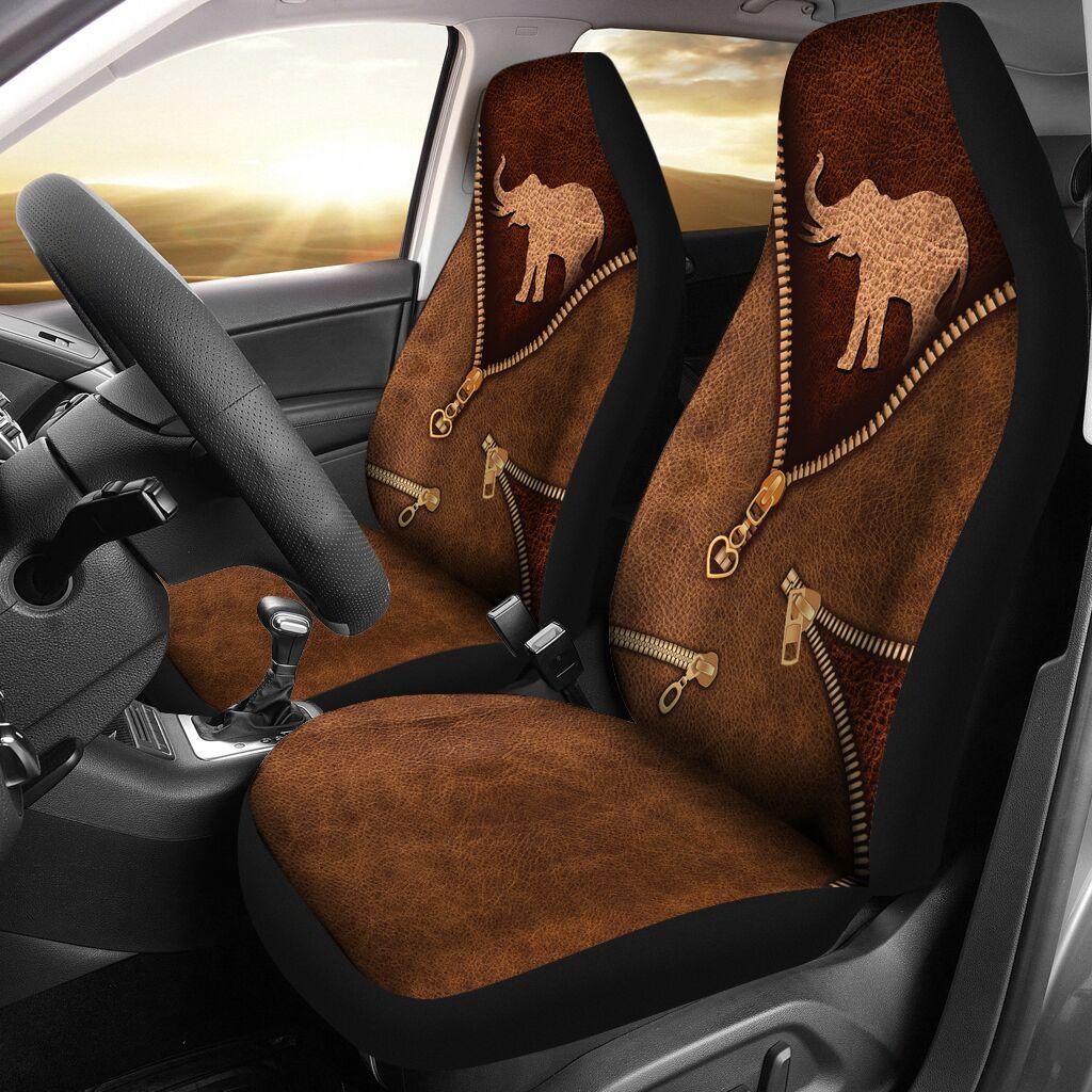 Elephant Zipper Lb Car Seat Covers, Seat Covers Full Set, Carseat Covers, Automotive Seat Covers.