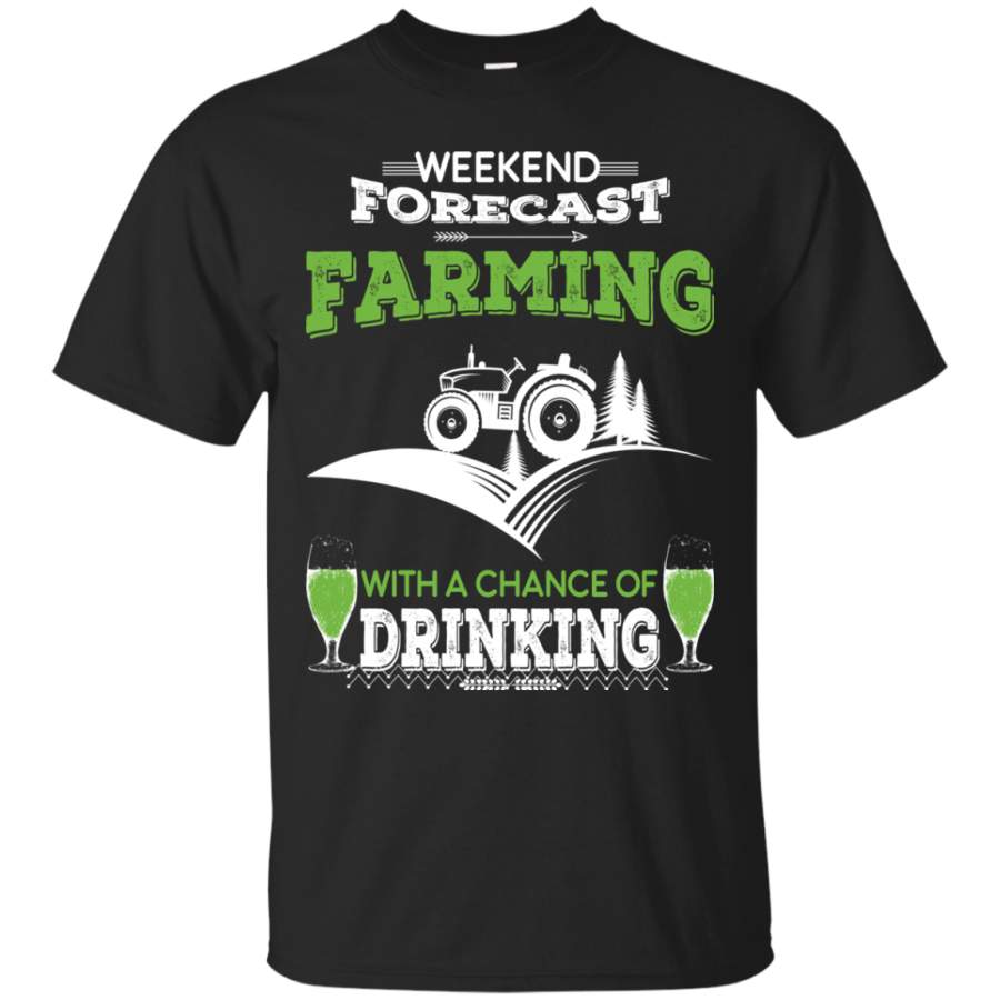 AGR Girls Weekend Shirts Weekend Forecast Farming With A Chance Of Drinking Tshirt