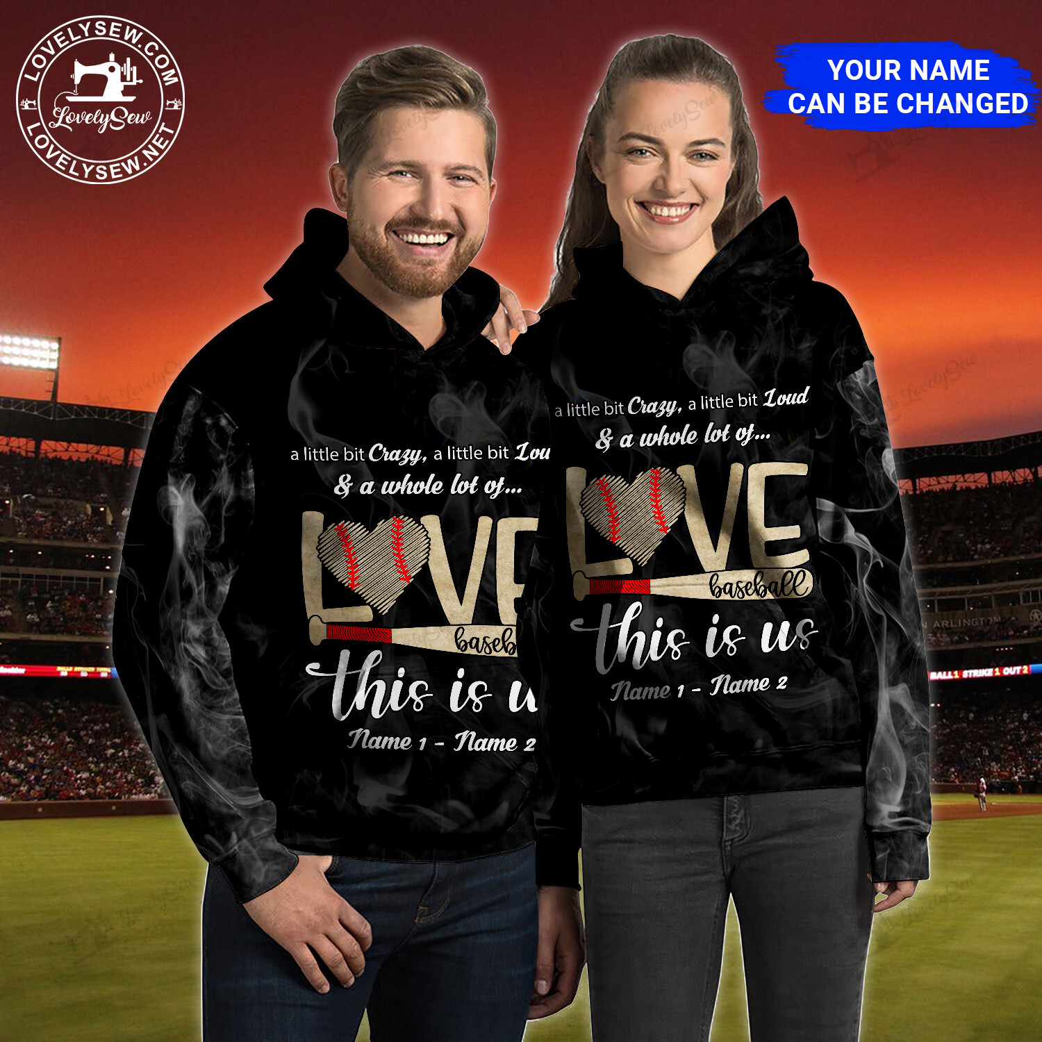 Valentine’S Day Gift-Baseball Couple This Is Us Personalized 3D Clothes Bit22011103