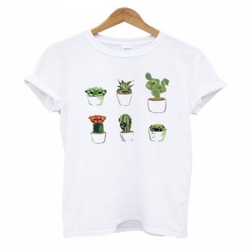 Cactus White T Shirt