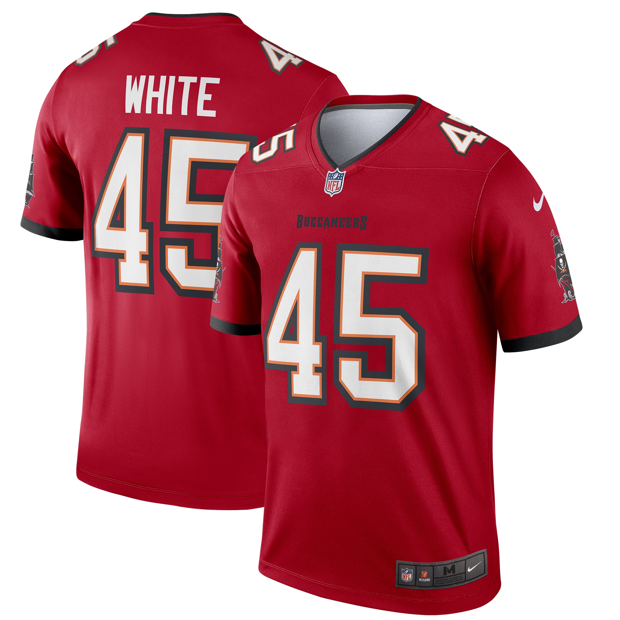 Men’s Tampa Bay Buccaneers Devin White Red Legend Jersey