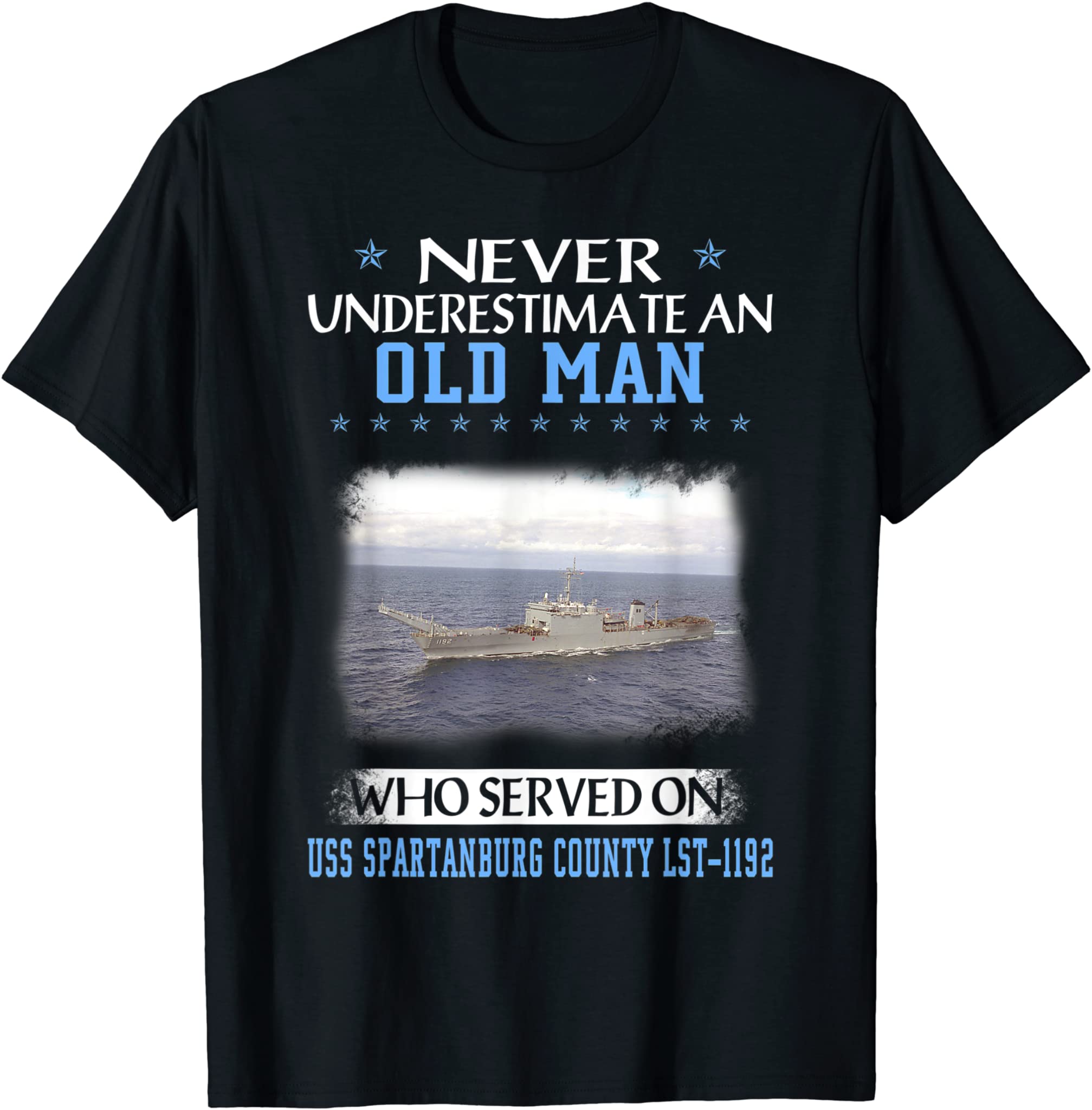 Uss Spartanburg County Lst-1192 Veterans Day Father Day Gift T-Shirt