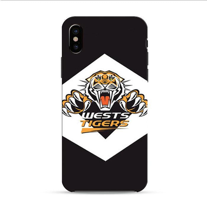 Wests Tiger Logo Grey iPhone XR 3D Case