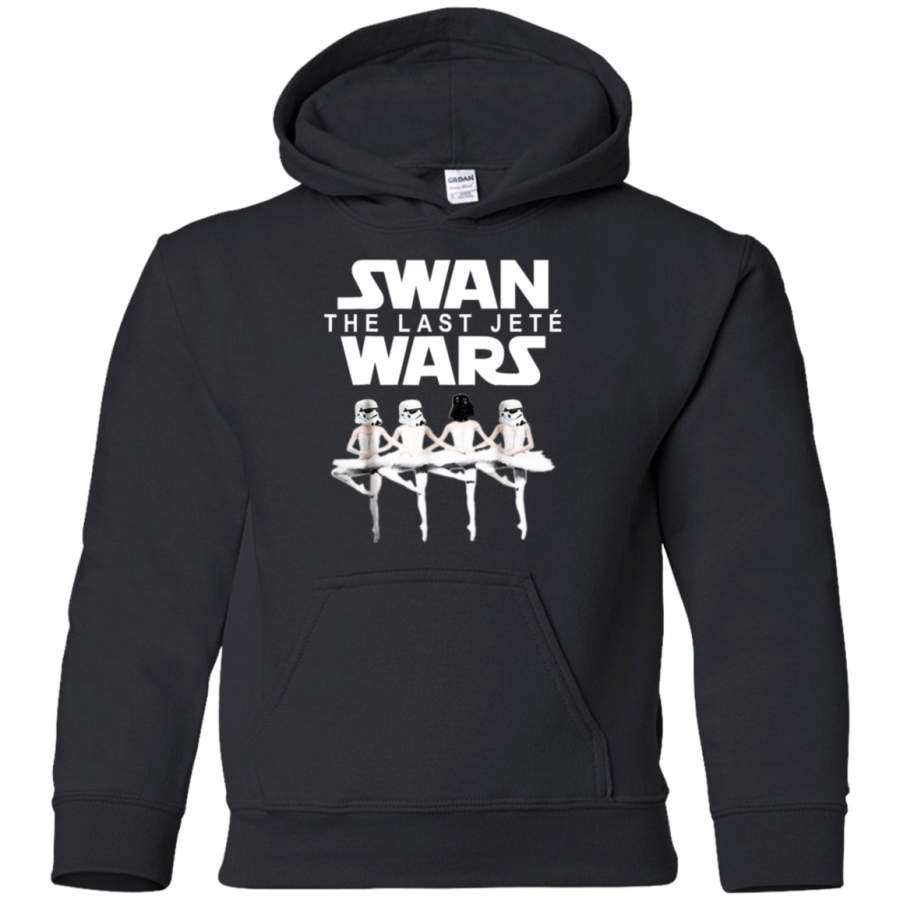 AGR Swan The Last Jete’ Wars Shirt G185B Gildan Youth Pullover Hoodie