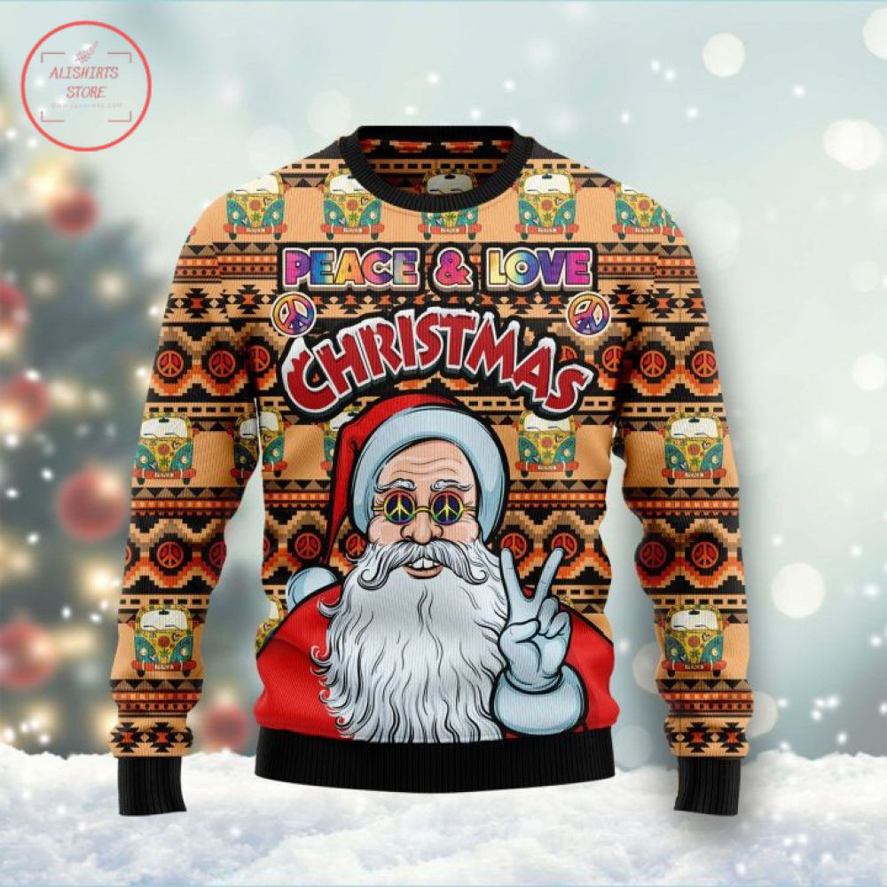 Hippie Santa Claus Ugly Christmas Sweater – Diosweater