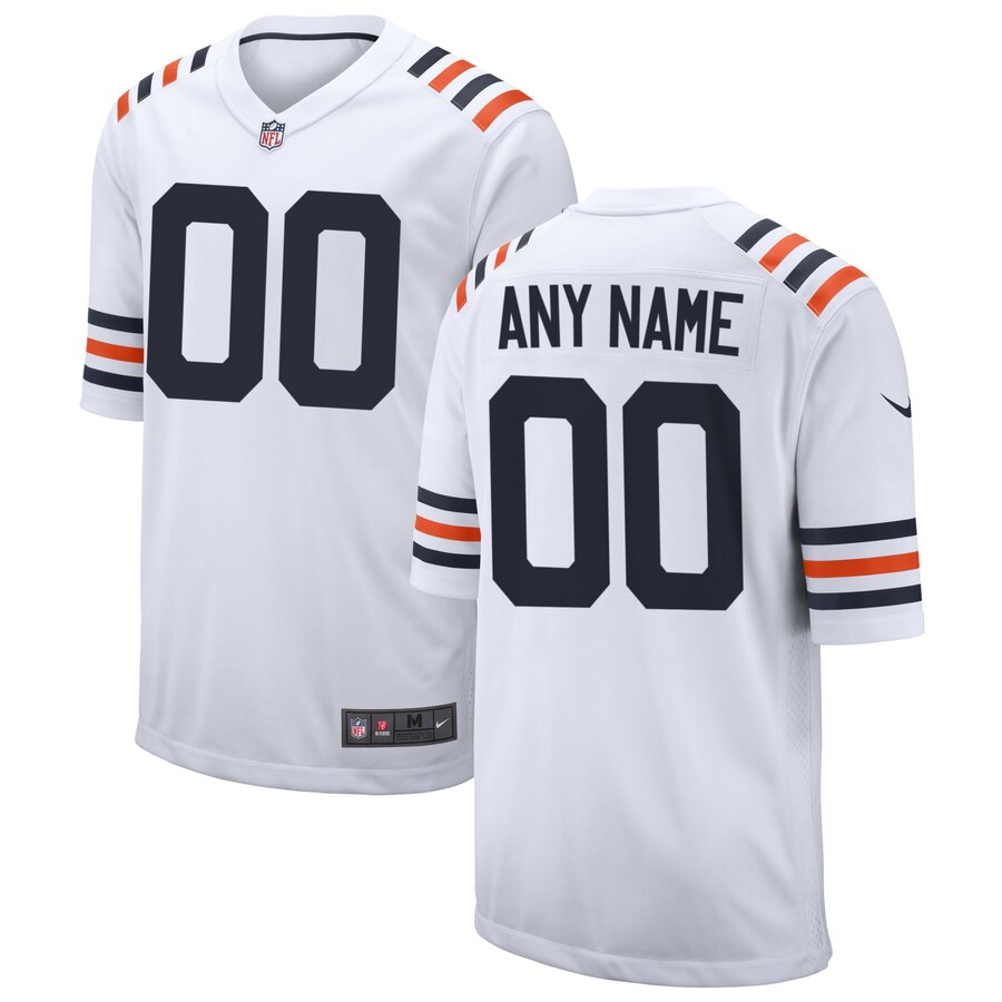 Chicago Bears Nike 2019 Alternate Classic Custom Game Jersey – White