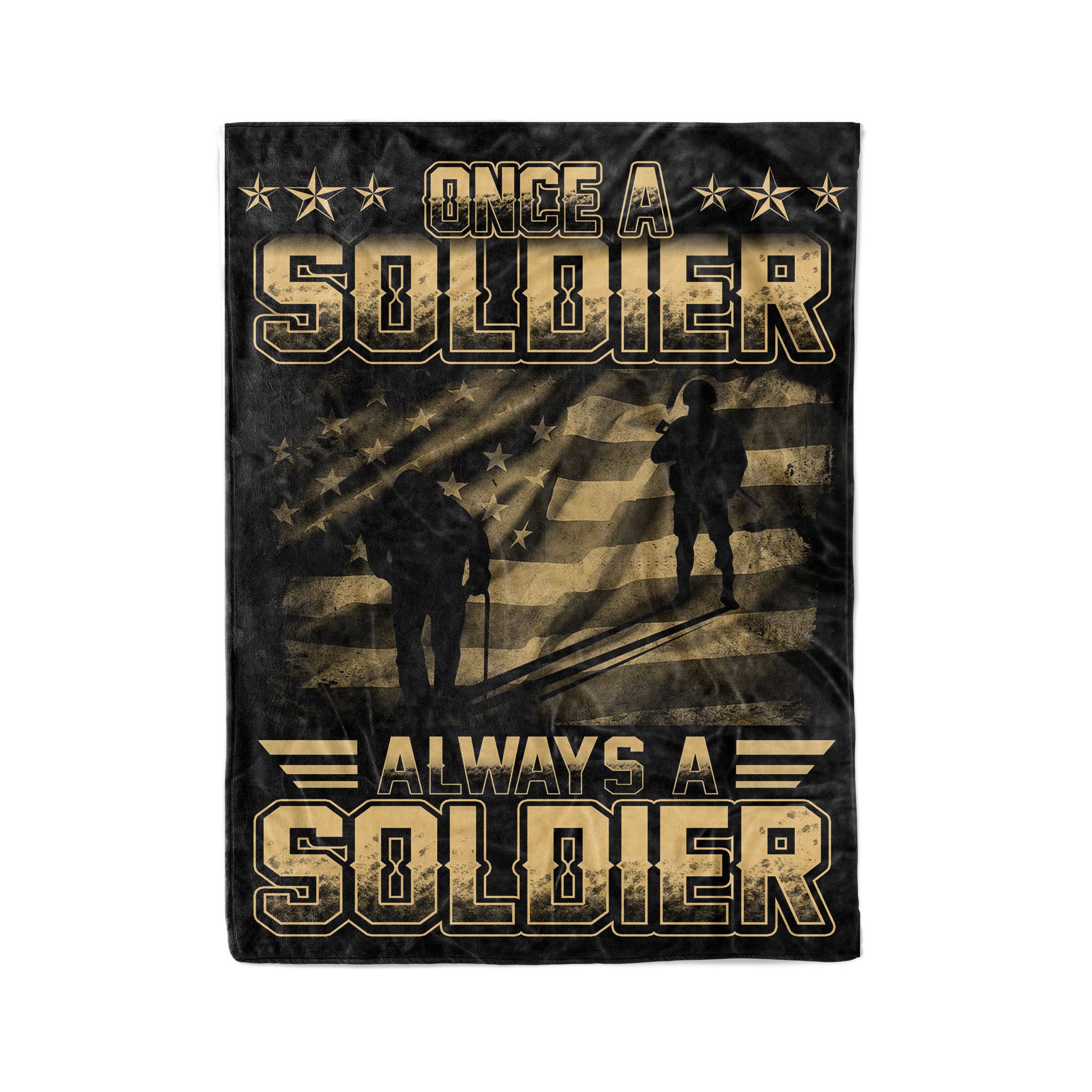 Fleece Soldier Blanket Always A Soldier