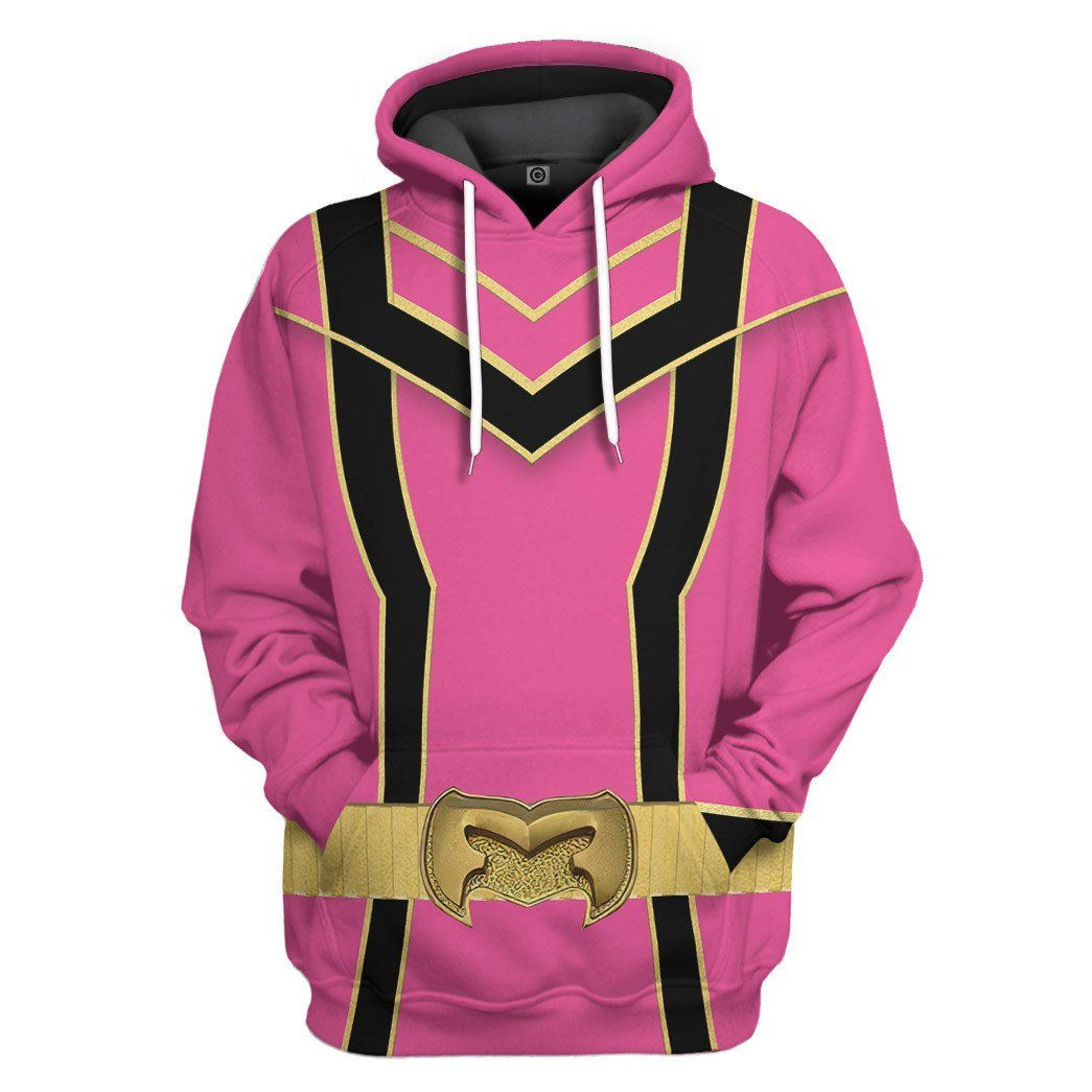 3D Pink Power Rangers Mystic Force Tshirt Hoodie Apparel
