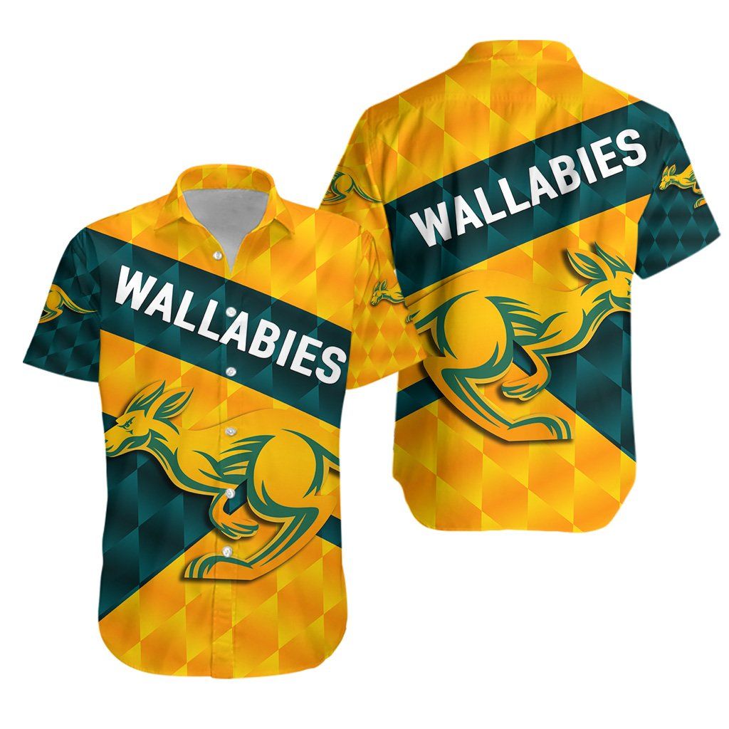 Wallabies Hawaii Shirt Sporty Style Ha99448