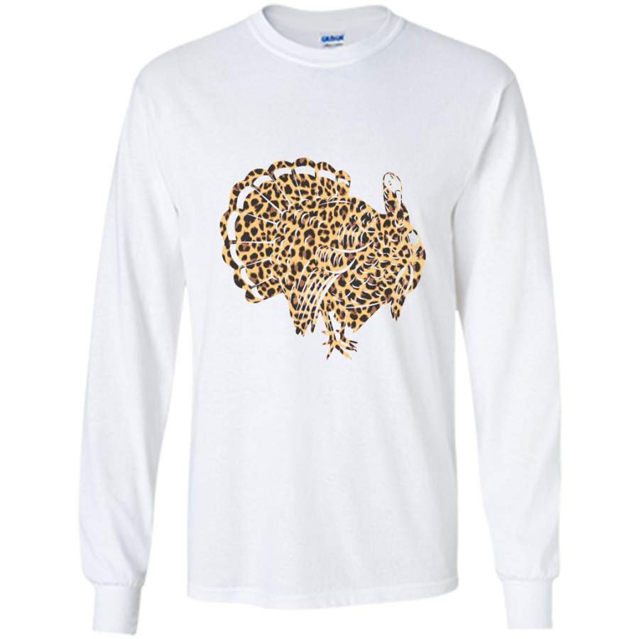 Turkey And Leopard Skin – Gildan Long Sleeve Shirt