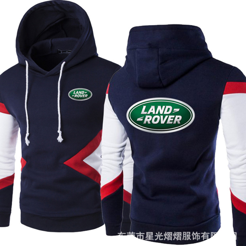 2021 new men’s LAND ROVER logo spring and autumn fashion Pullover Sweater patchwork casual cotton hat alx