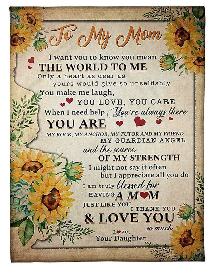 [Personalized Name] Special Blanket For Mom When I Need Help You Are Always There –  Gift For Mommy, Home Decor, Gift For Family  – Fleece Blanket