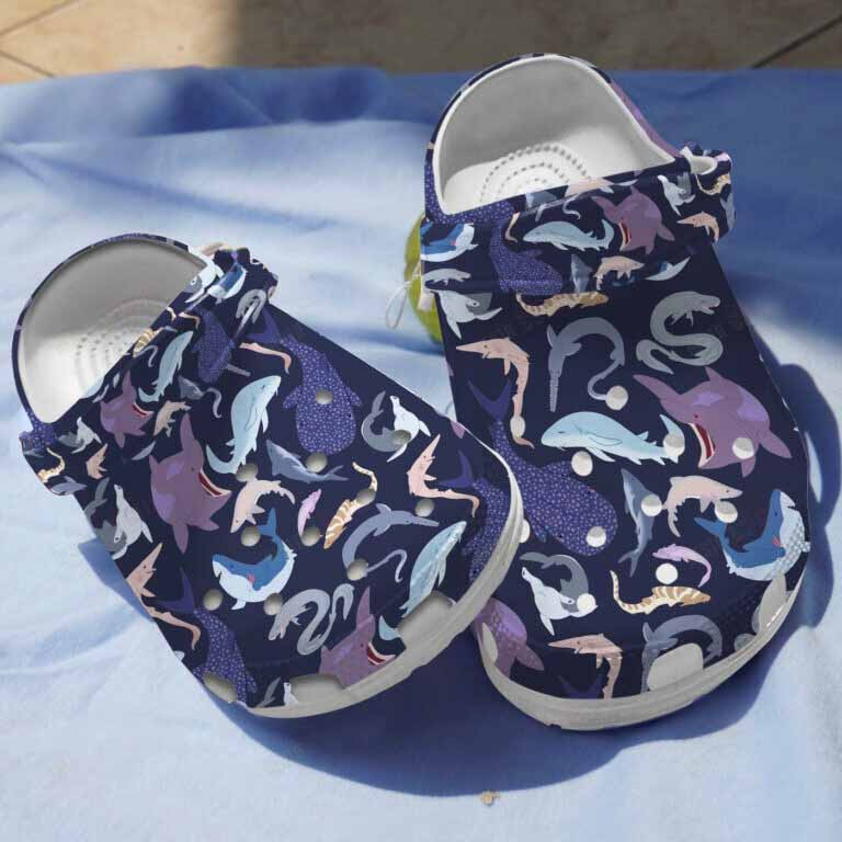 World Of Shark Clogs Crocs Shoes Gifts For Children Kids – Wos188