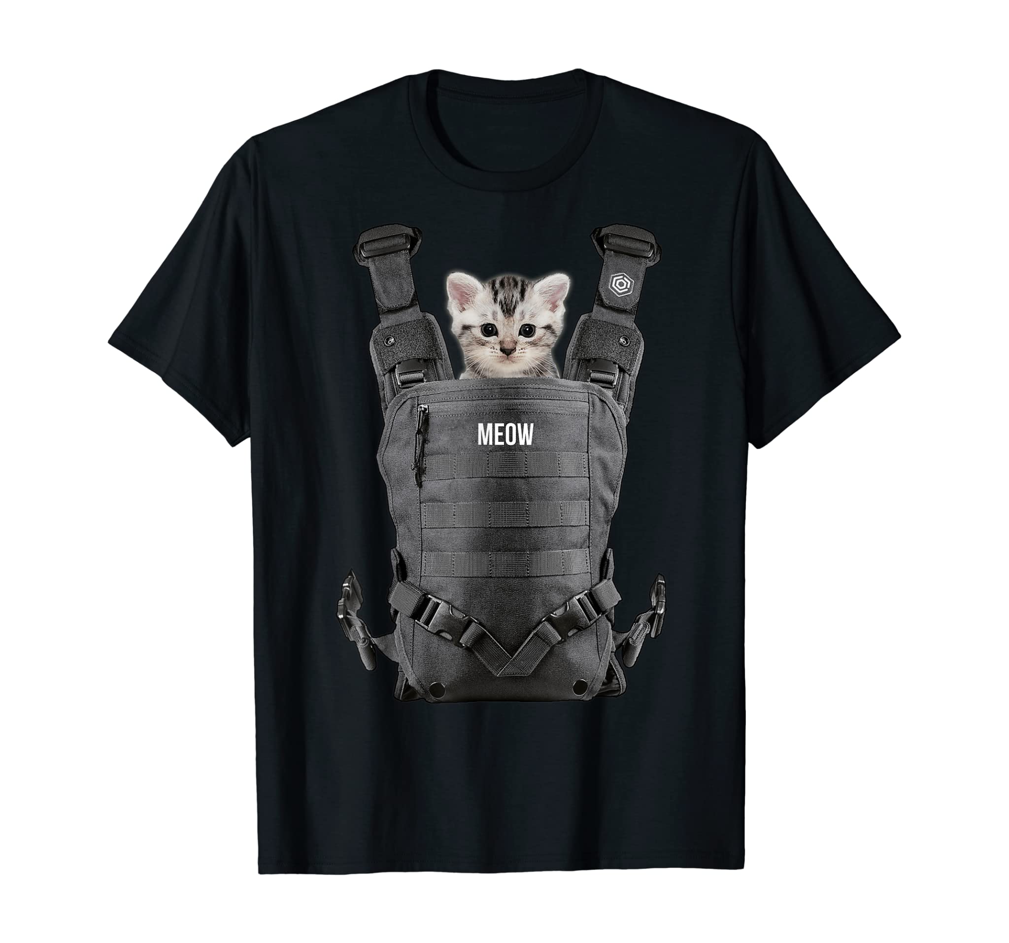 Halloween Cat T Shirt Cool kitty cats Carrier funny gift tee