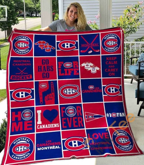 Montreal Canadiens Quilt Blanket Bh92