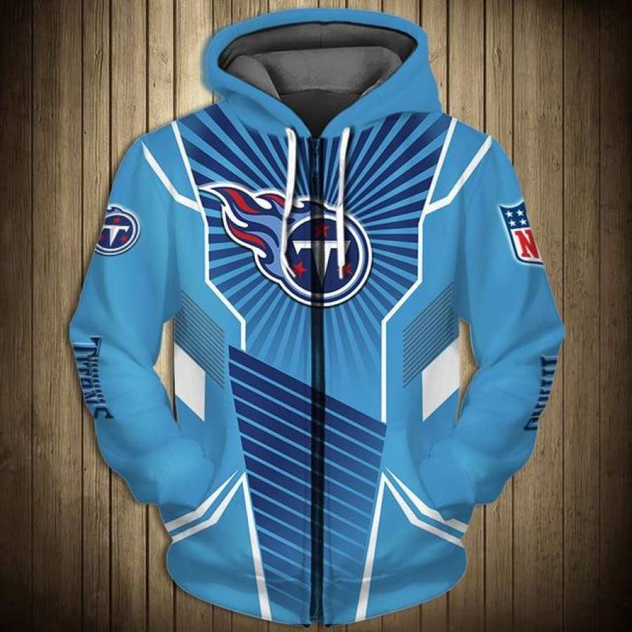 Tennessee Titans Sunlight Casual Zipper Hoodie