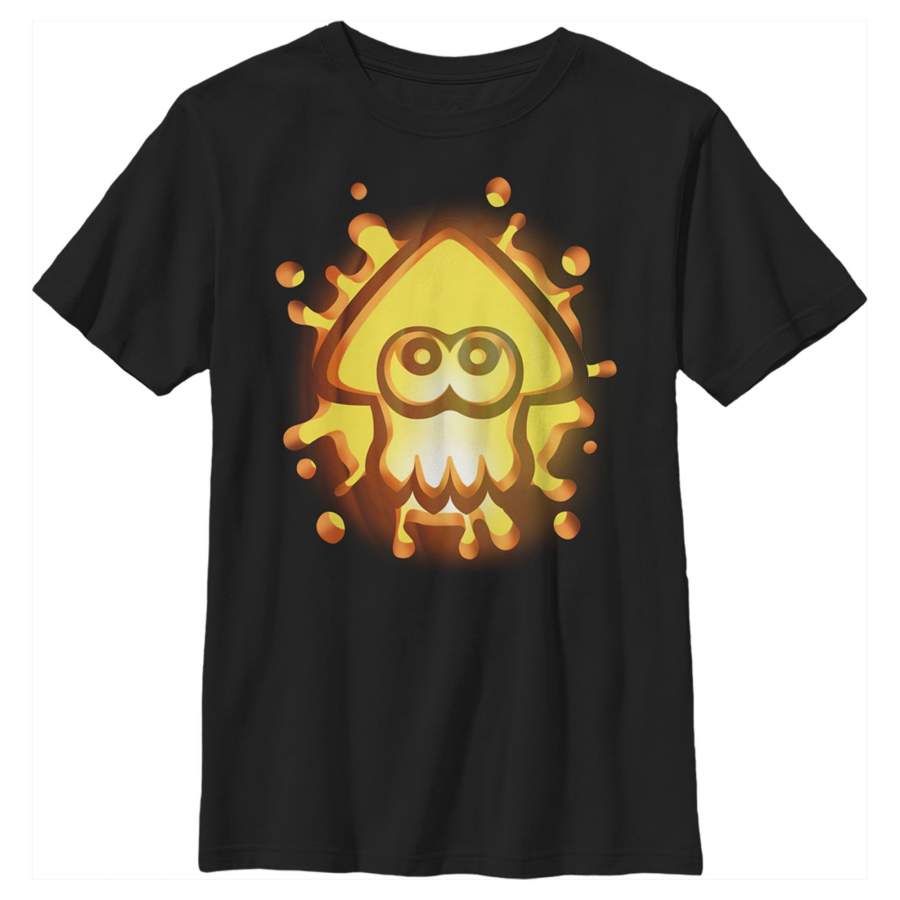 Nintendo Boy’s Halloween Splatoon Pumpkin  T Shirt