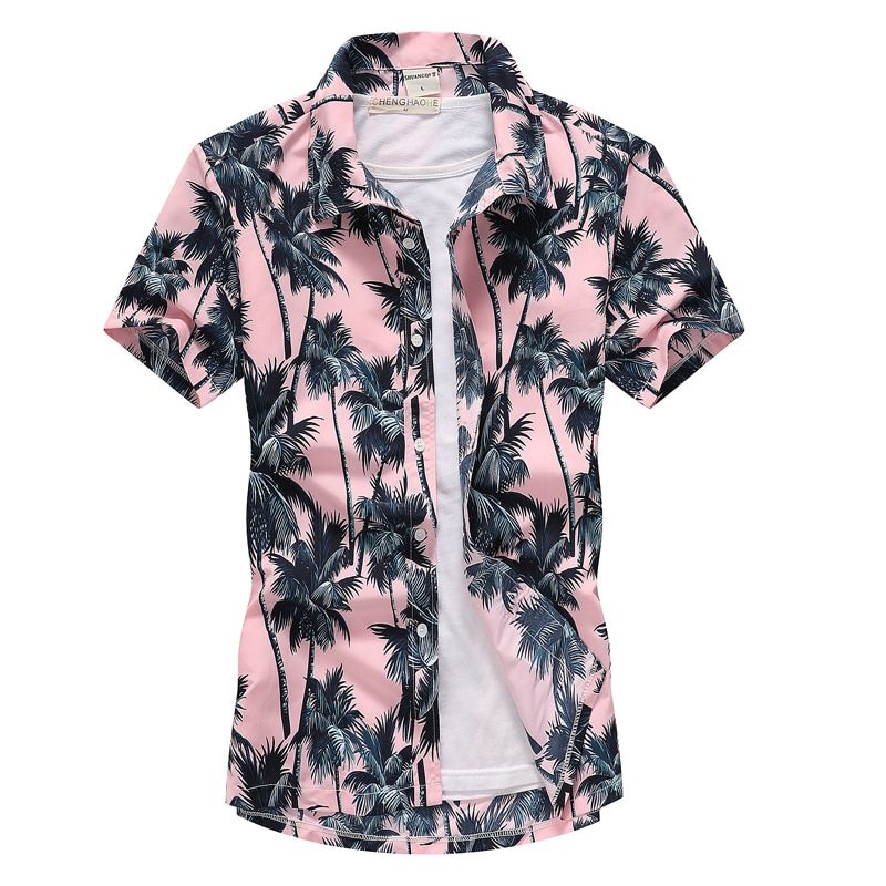 Palm Tree Pink Nice Design Unisex Hawaii Shirt For Men And Women Ha103997