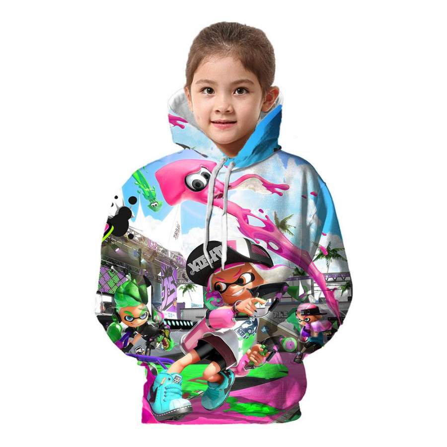 2019 Kids Splatoon 2 Hoodie Sep Series Pullover Sweatshirt