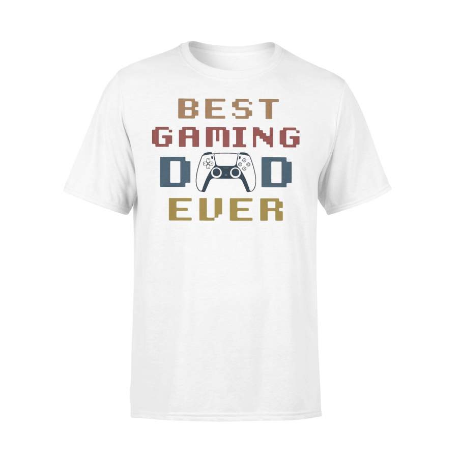 Best Gaming Dad Ever Happy Father’s Day Vintage T-shirt