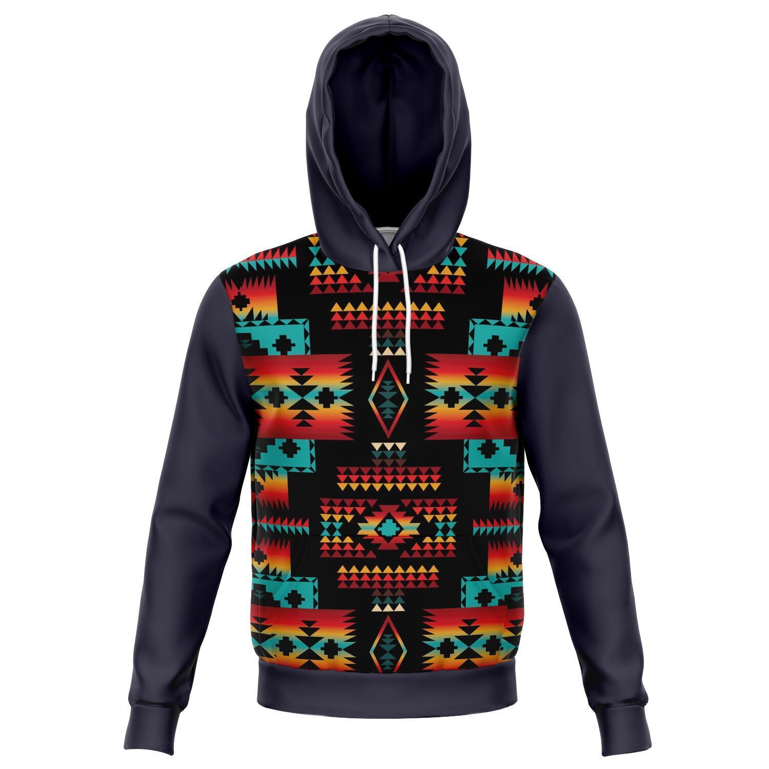 Gray Native Tribes Pattern Native American All Over Hoodie – Fit Fit ...