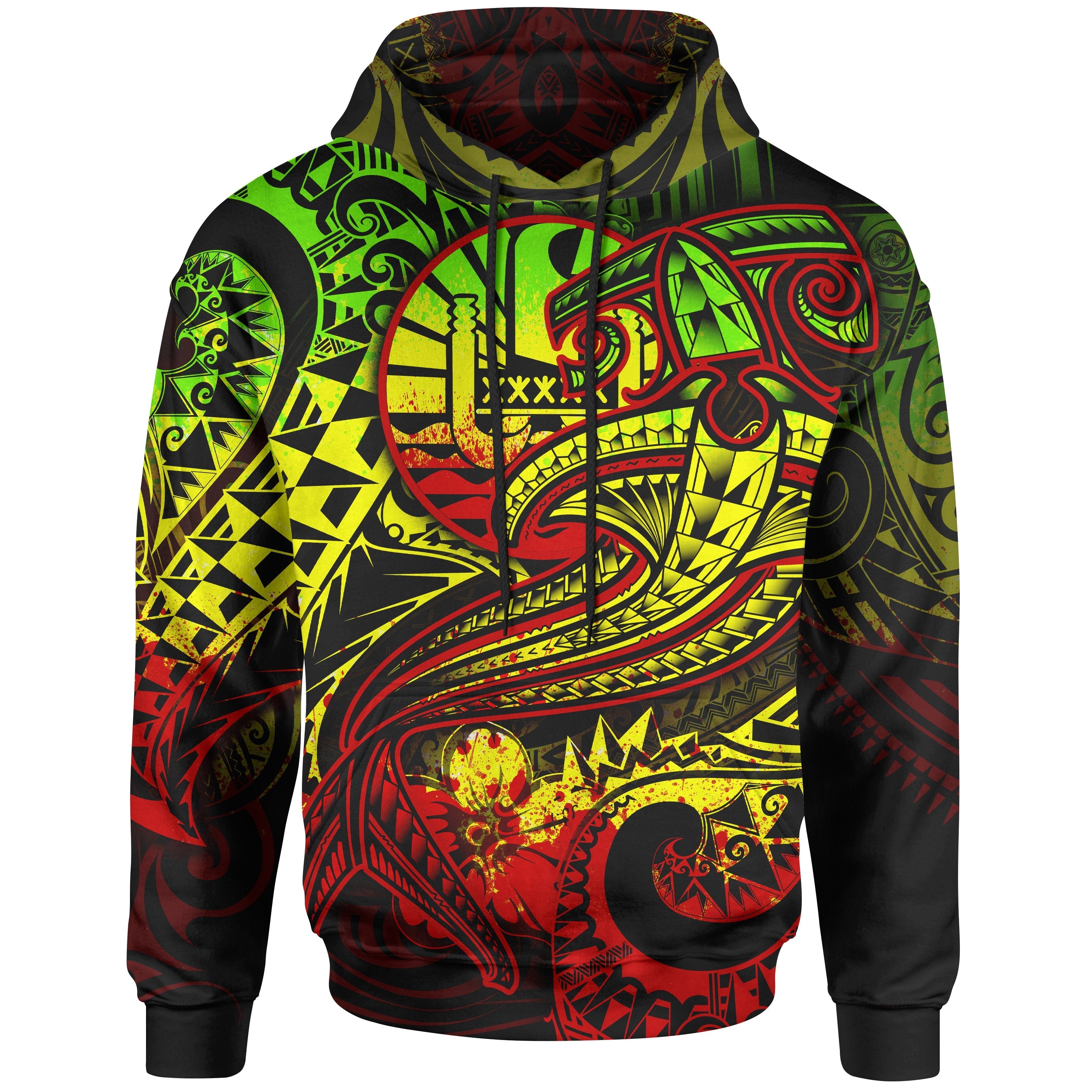 Tahiti Hoodie – Reggae Shark Polynesian Tattoo