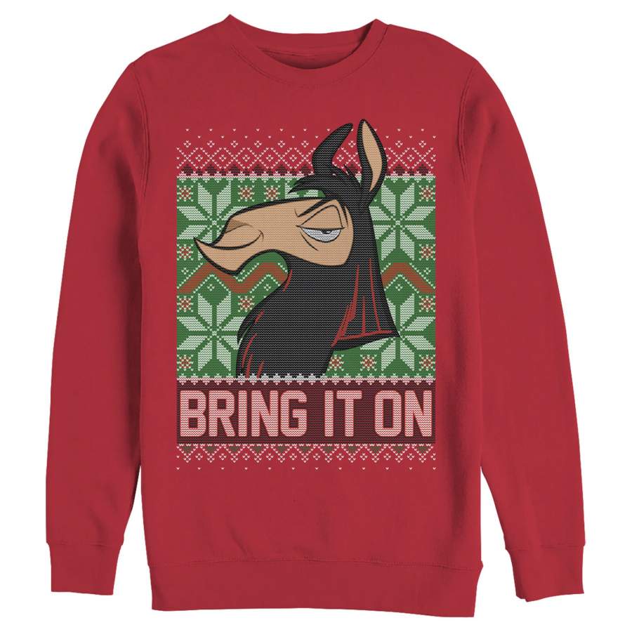 The Emperor’s New Groove Men’s Christmas Bring It On  Sweatshirt