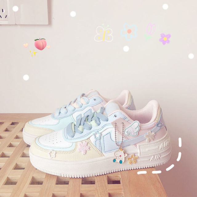 Microdeer 2022 New Kawaii Candy Color Canvas Sneakers Japanese Style Patchwork Women’S Footwear Cute Girls’ Lolita Shoes Stickers Zapatillas Mujer