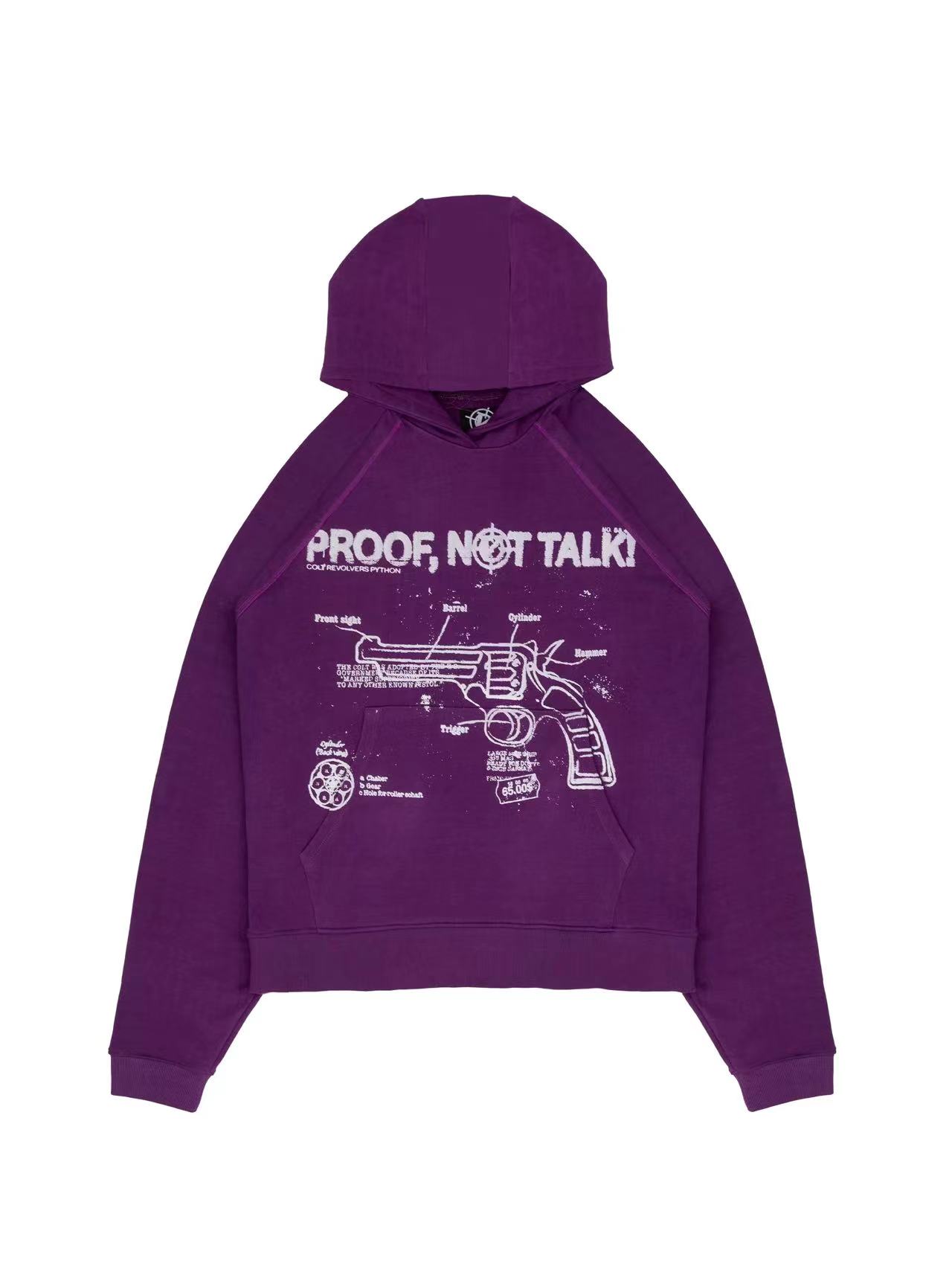 American Retro Purple Street Tide Clothing Loose Print Hoodie Women Y2K Harajuku Casual Korean Pullover Sweatshirt Women alx