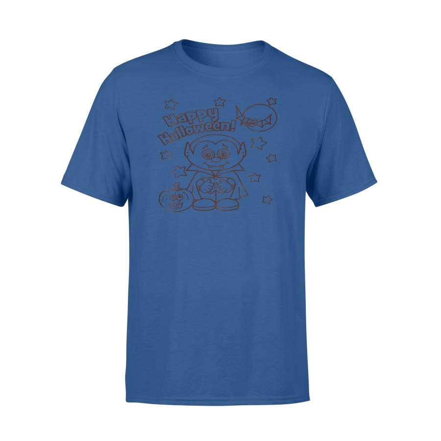 Kids Cute Kids Friendly Vampire Coloring Book T-Shirt
