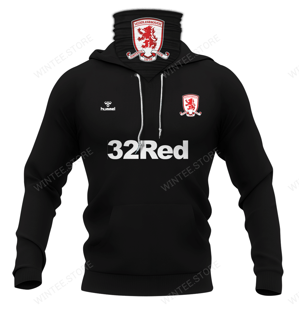 06Middlesbrough003 |HoodieMask| CUSTOMIZE YOUR NAME & NUMBER