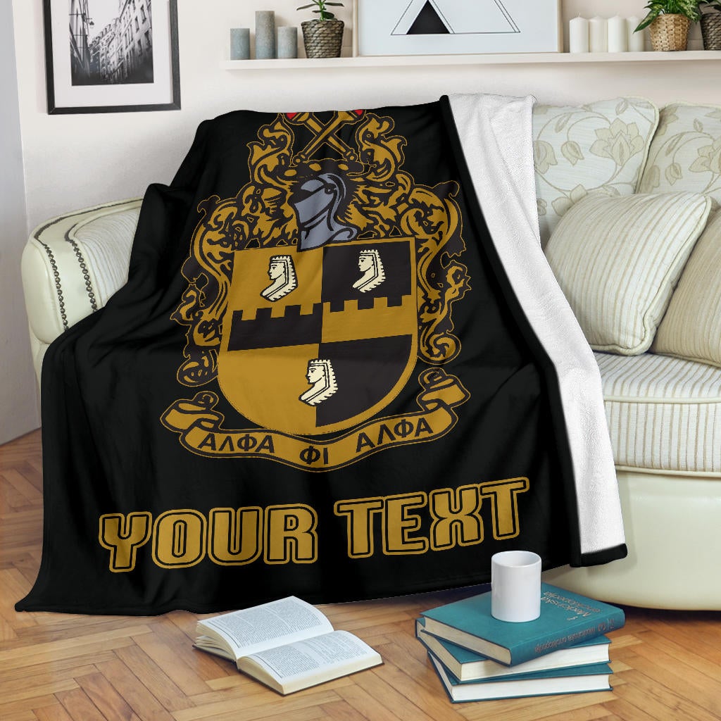 Wonderprint Premium Blanket Personalized Alpha Phi Alpha Premium Blanket Classic Lt10