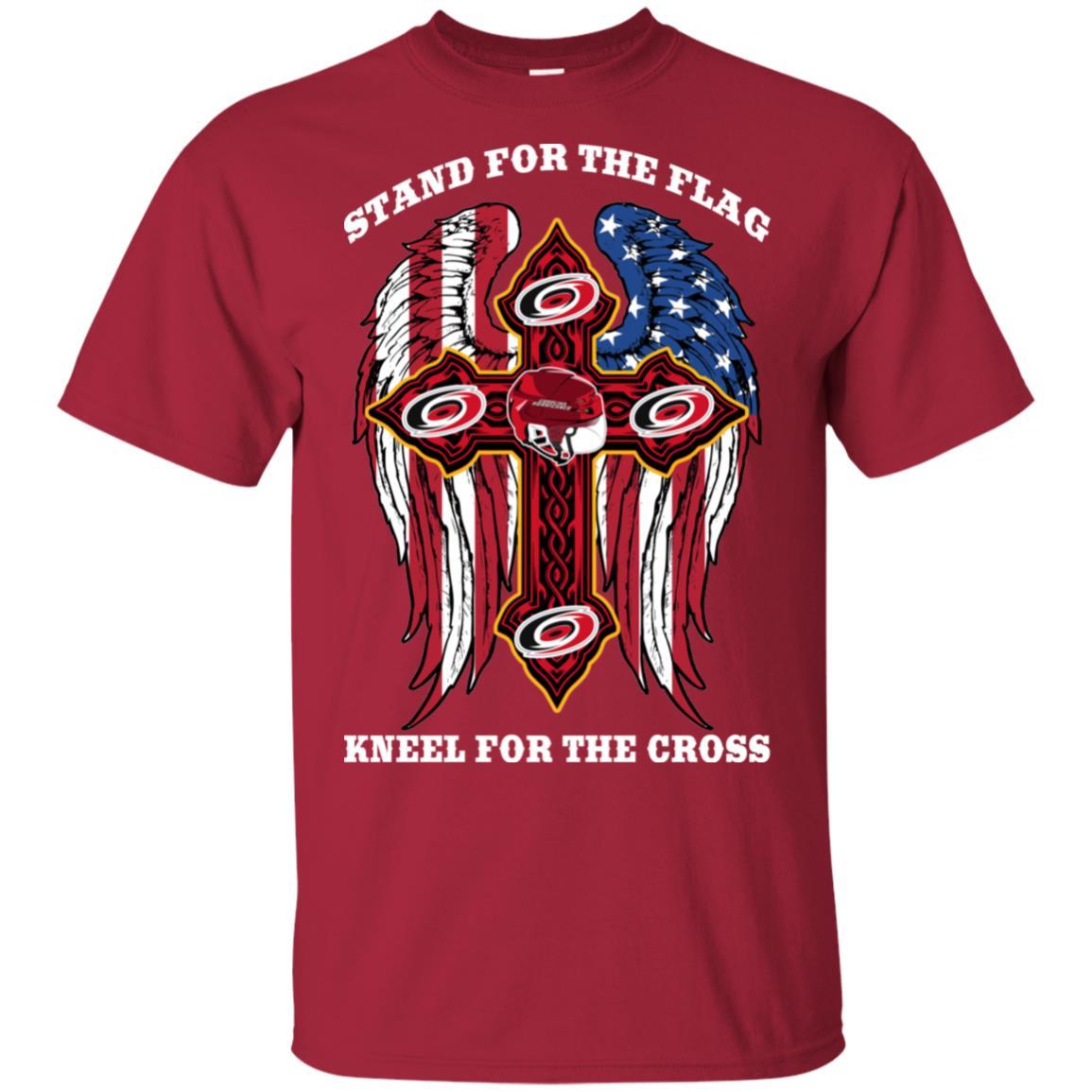 Stand For The Flag Kneel For The Cross Carolina Hurricanes Tshirt