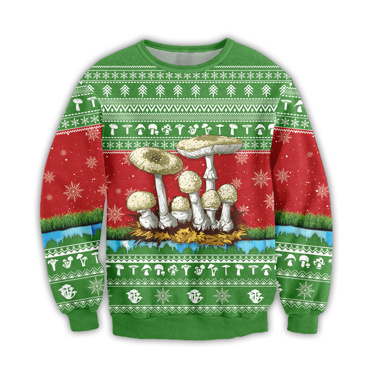 Amazing Mushroom Ugly Christmas Sweater #1612Ndh