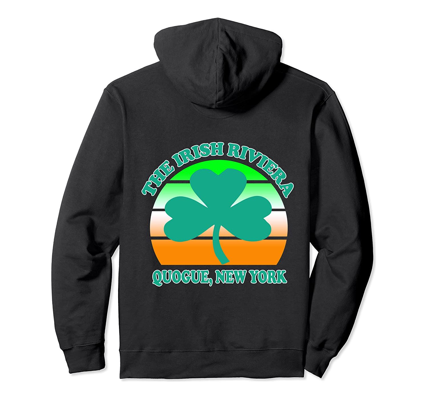 Quogue The Irish Riviera New York Shamrock Pullover Hoodie, T-Shirt, Sweatshirt, Tank Top, Racerback, Dolman