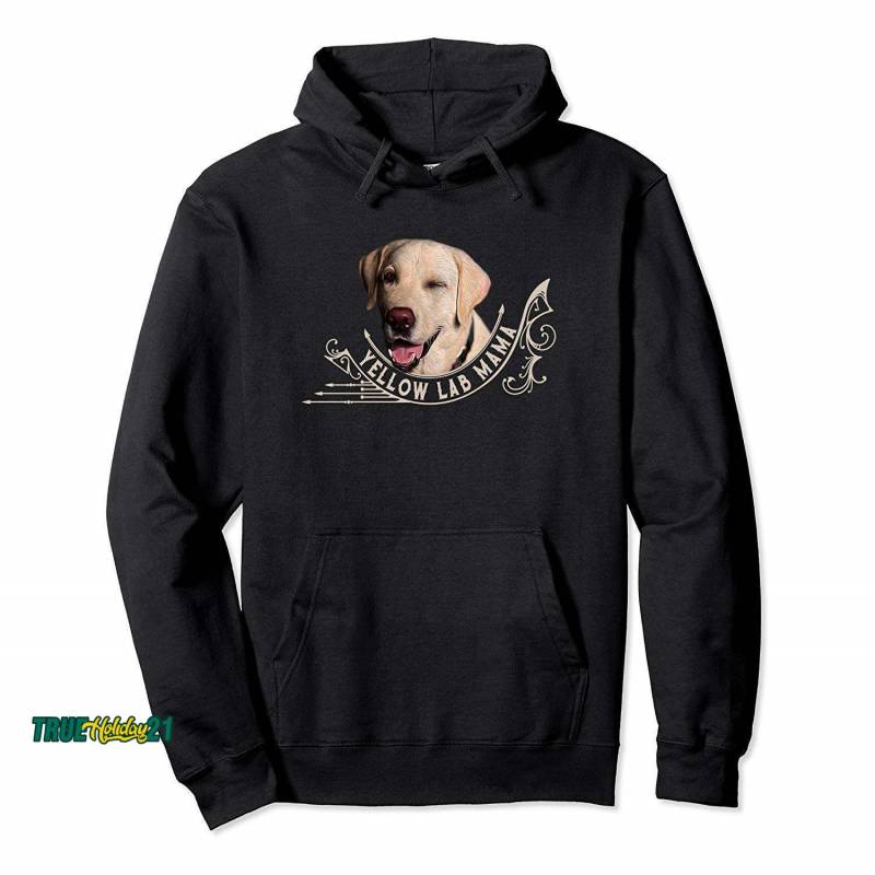 Yellow Lab Mama Labrador Retriever Mom Pullover Hoodie