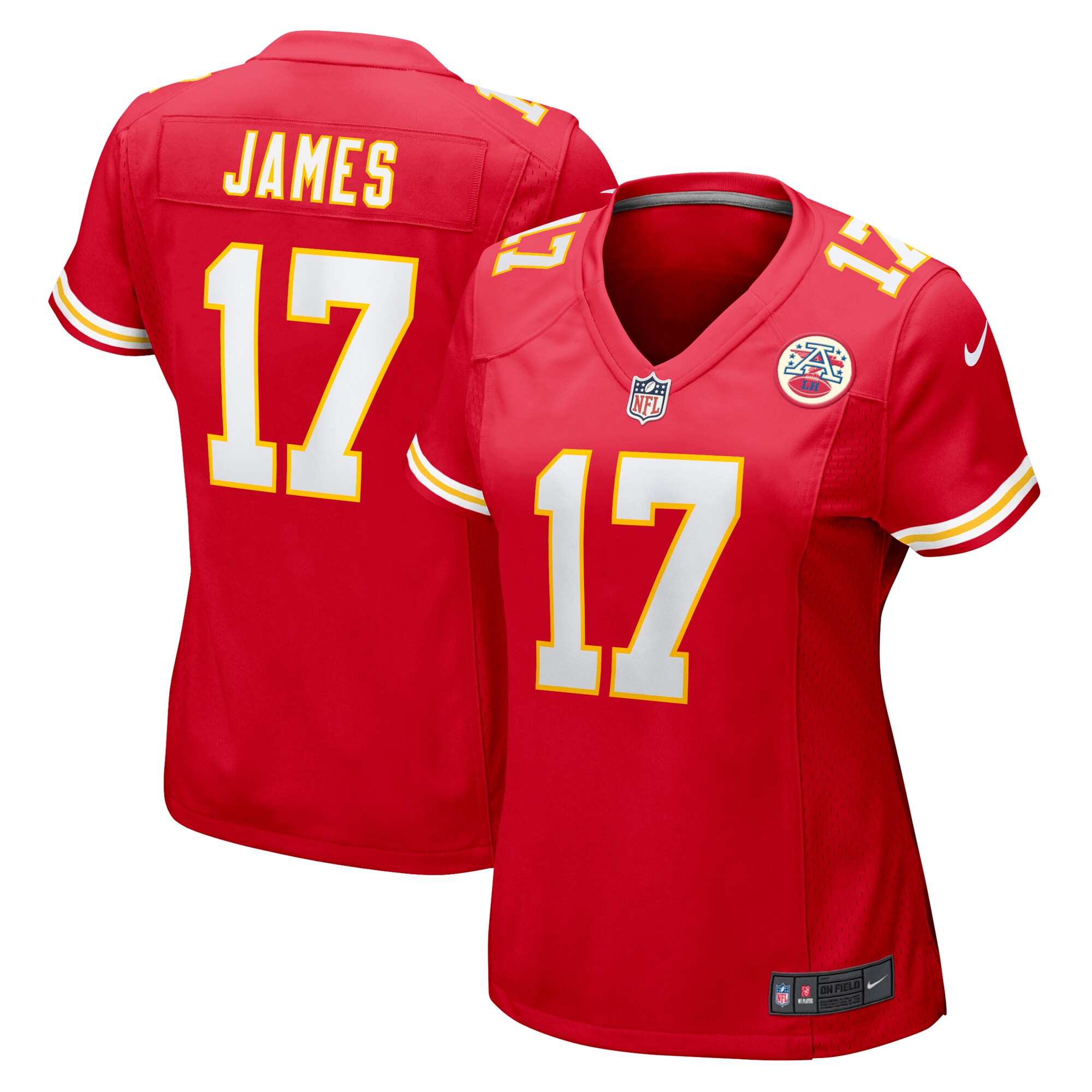 Richie James Kansas City Chiefs Women's Game Jersey – Red