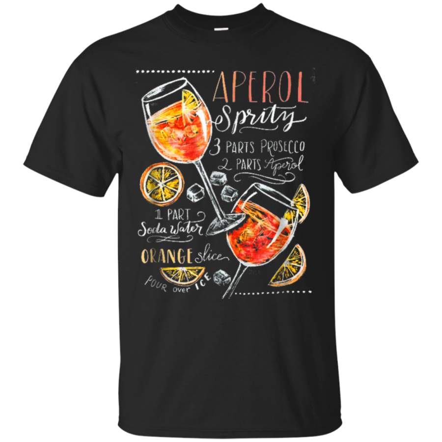 AGR Aperol Spritz Recipe Cocktail Tshirt Perfect Drinking Gift