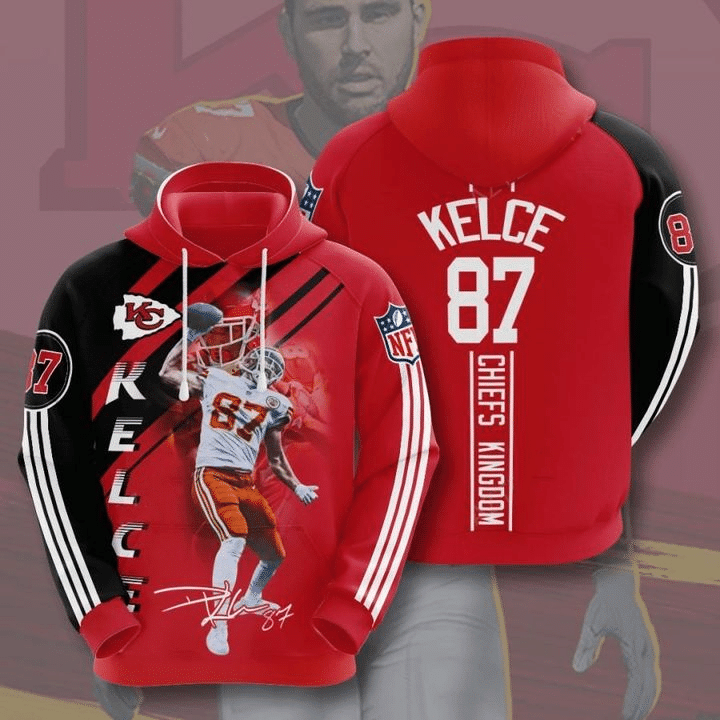 Travis Kelce Kansas City Chiefs  80 Unisex 3D Hoodie Gift For Fans