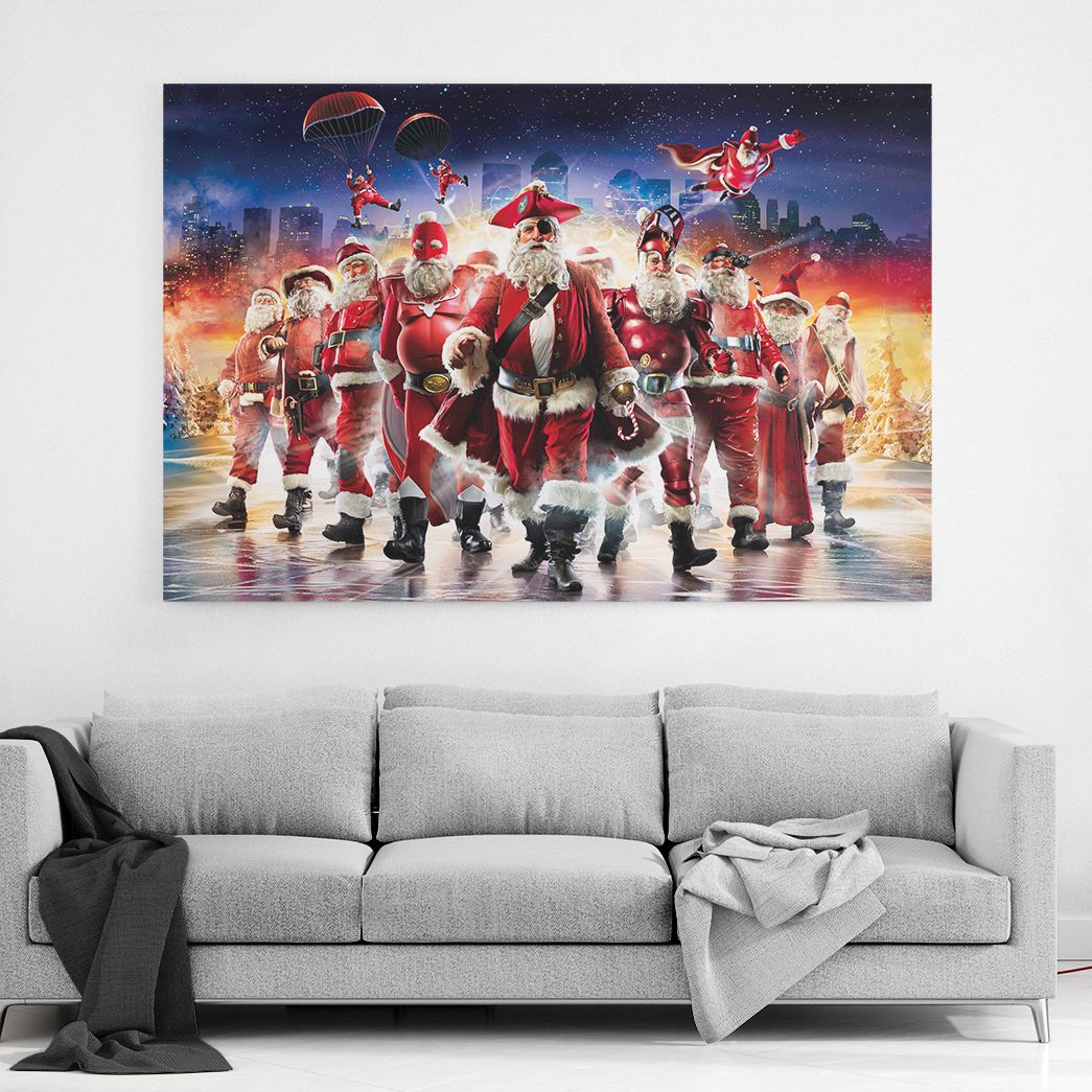 Casespring 3D Santa Claus Army Custom Canvas