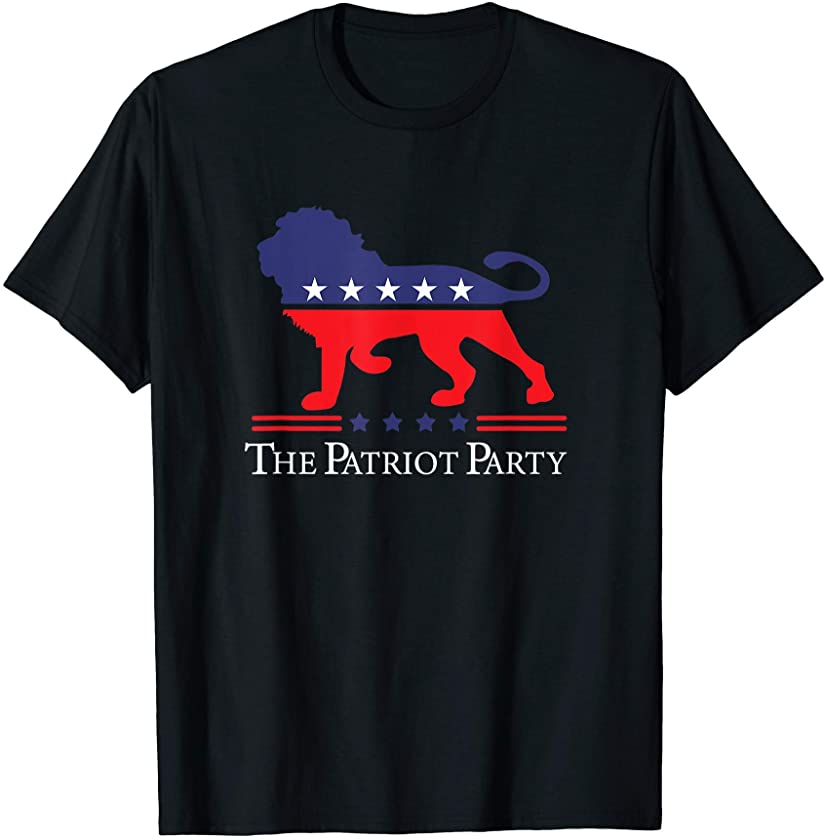 The Patriot Party Lion Conservative Patriotic T-Shirt