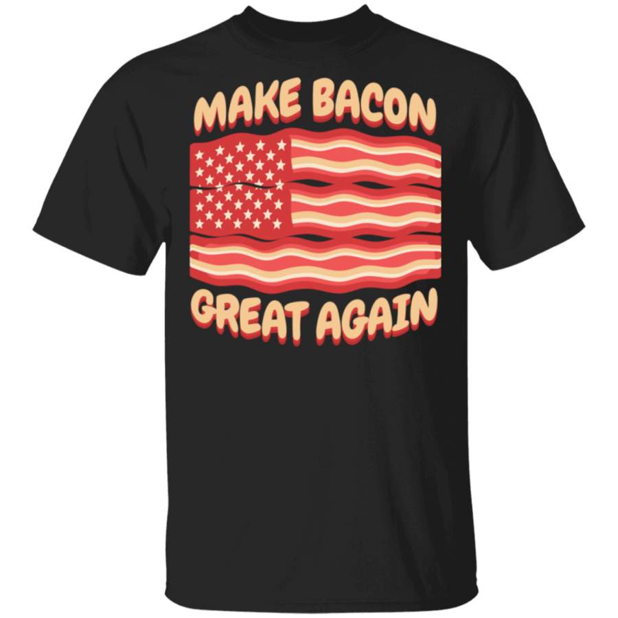 4th of July Make Bacon Great Again BBQ Long Sleeve TShirt