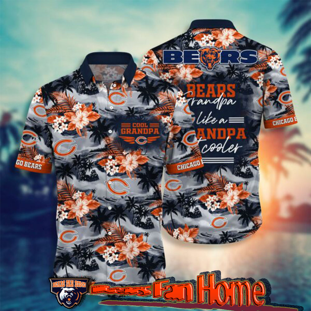 Chicago Bears Hawaiian Shirt Cool Grandpa