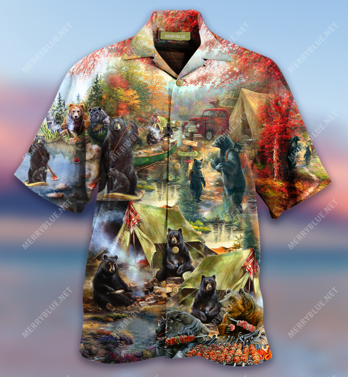 Go Camping Bear Unisex Hawaii Shirt Ha78896