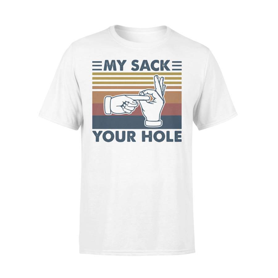 Cornhole My Sack Your Hole Vintage Retro T-shirt
