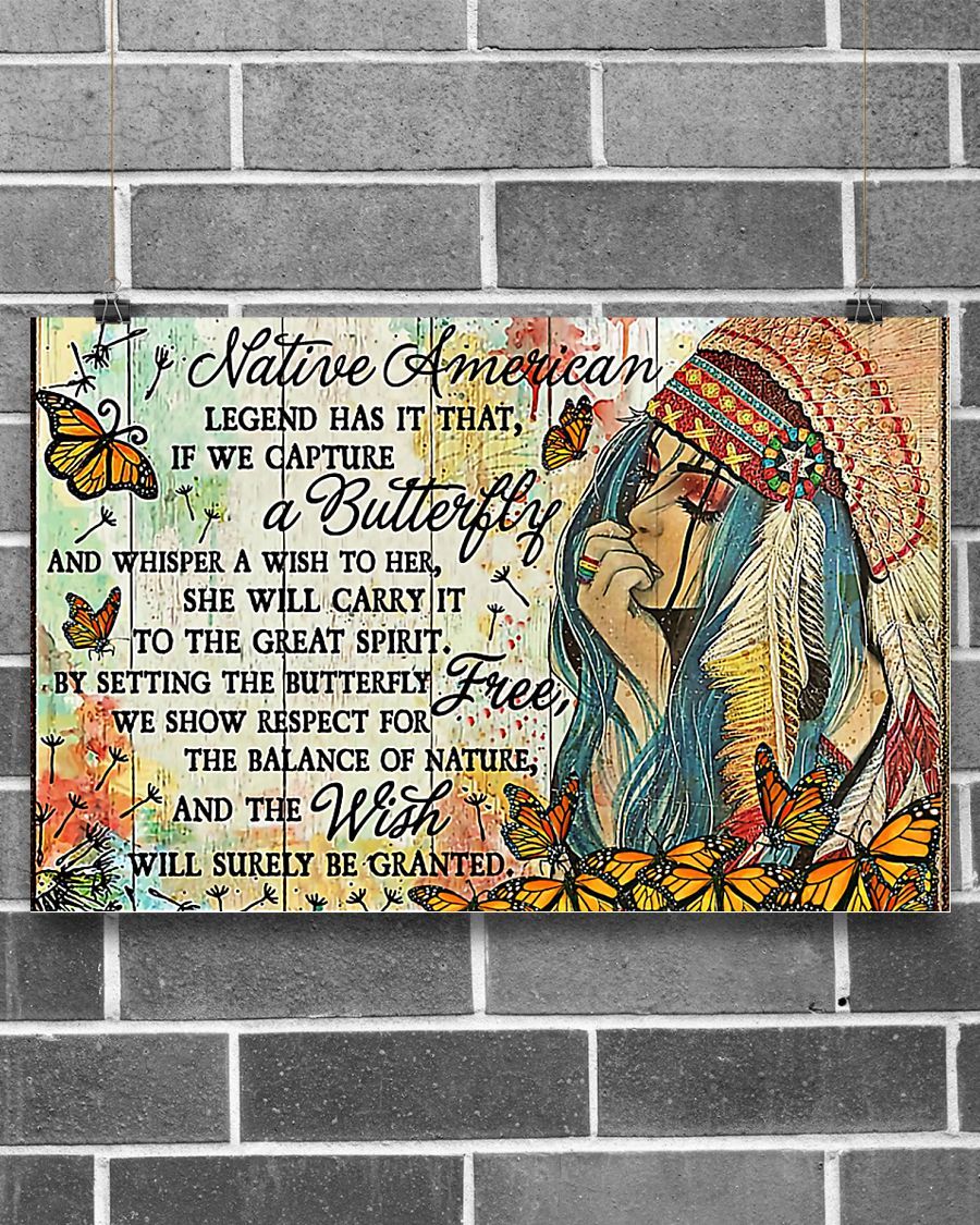 Native American Legend Horizontal Canvas And Poster | Wall Decor Visual Art